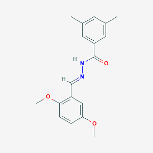 molecular formula C18H20N2O3 B337315 N'-(2,5-dimethoxybenzylidene)-3,5-dimethylbenzohydrazide 