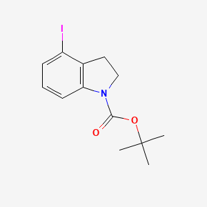 molecular formula C13H16INO2 B3373190 1-Boc-4-iodo-2,3-dihydro-1H-indole CAS No. 954239-31-7