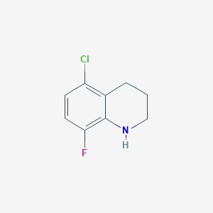 molecular formula C9H9ClFN B3373204 5-Chloro-8-fluoro-1,2,3,4-tetrahydroquinoline CAS No. 954270-78-1