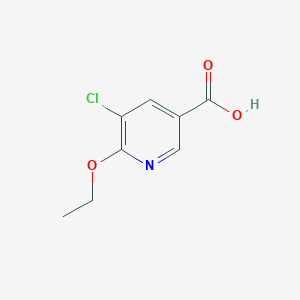 molecular formula C8H8ClNO3 B3373208 5-Chloro-6-ethoxypyridine-3-carboxylic acid CAS No. 954277-71-5