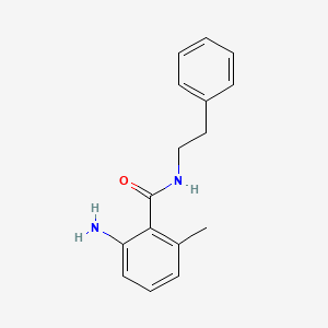 molecular formula C16H18N2O B3373209 2-amino-6-methyl-N-(2-phenylethyl)benzamide CAS No. 954568-61-7