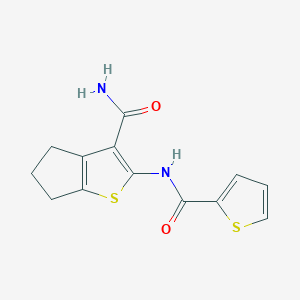 2-[(2-thienylcarbonyl)amino]-5,6-dihydro-4H-cyclopenta[b]thiophene-3-carboxamide