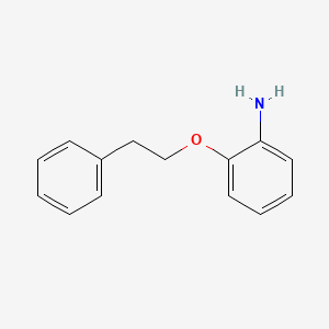 molecular formula C14H15NO B3373232 2-(2-苯乙氧基)苯胺 CAS No. 97476-32-9