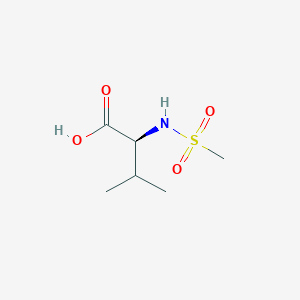 molecular formula C6H13NO4S B3373238 (2S)-2-甲磺酰胺基-3-甲基丁酸 CAS No. 97482-31-0