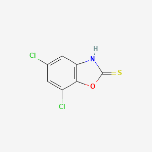 molecular formula C7H3Cl2NOS B3373245 5,7-二氯-1,3-苯并恶唑-2-硫醇 CAS No. 98279-11-9