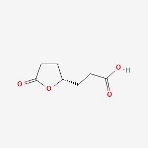molecular formula C7H10O4 B3373253 2-Furanpropanoic acid, tetrahydro-5-oxo-, (S)- CAS No. 98611-83-7