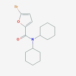 molecular formula C17H24BrNO2 B337328 5-bromo-N,N-dicyclohexylfuran-2-carboxamide 