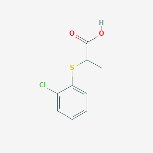 molecular formula C9H9ClO2S B3373286 2-[(2-氯苯基)硫代]丙酸 CAS No. 99585-15-6