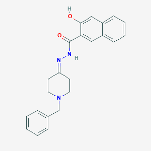 molecular formula C23H23N3O2 B337329 N'-(1-benzyl-4-piperidinylidene)-3-hydroxy-2-naphthohydrazide 