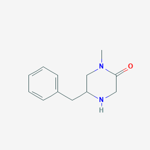 molecular formula C12H16N2O B3373299 5-Benzyl-1-methylpiperazin-2-one CAS No. 1000577-59-2
