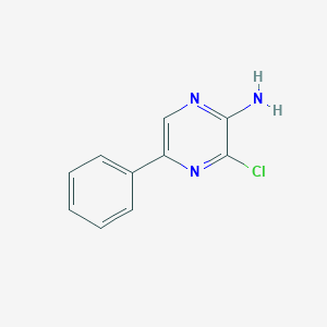molecular formula C10H8ClN3 B3373326 3-Chloro-5-phenylpyrazin-2-amine CAS No. 1001050-27-6