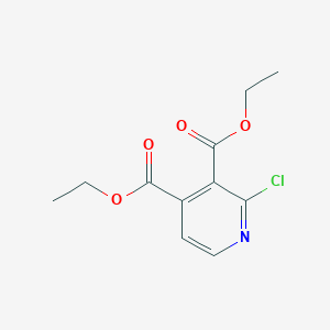 molecular formula C11H12ClNO4 B3373346 3,4-Diethyl 2-chloropyridine-3,4-dicarboxylate CAS No. 1003932-30-6