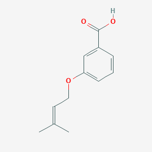 molecular formula C12H14O3 B3373366 3-[(3-Methylbut-2-en-1-yl)oxy]benzoic acid CAS No. 1005163-13-2
