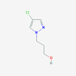 molecular formula C6H9ClN2O B3373379 3-(4-chloro-1H-pyrazol-1-yl)propan-1-ol CAS No. 1006319-94-3