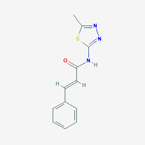 molecular formula C12H11N3OS B337341 N-(5-methyl-1,3,4-thiadiazol-2-yl)cinnamamide 