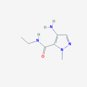 molecular formula C7H12N4O B3373439 4-氨基-N-乙基-1-甲基-1H-吡唑-5-甲酰胺 CAS No. 1006483-54-0