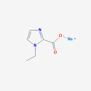molecular formula C6H7N2NaO2 B3373479 sodium 1-ethyl-1H-imidazole-2-carboxylate CAS No. 1007011-49-5