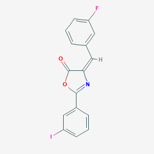 4-(3-fluorobenzylidene)-2-(3-iodophenyl)-1,3-oxazol-5(4H)-one