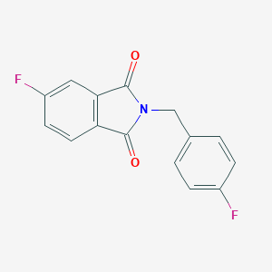 molecular formula C15H9F2NO2 B337350 5-fluoro-2-(4-fluorobenzyl)-1H-isoindole-1,3(2H)-dione 