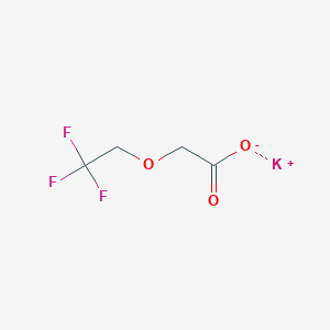 molecular formula C4H4F3KO3 B3373505 Potassium 2-(2,2,2-trifluoroethoxy)acetate CAS No. 1007036-34-1