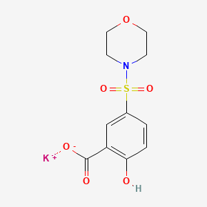 molecular formula C11H12KNO6S B3373511 Potassium 2-hydroxy-5-(morpholine-4-sulfonyl)benzoate CAS No. 1007037-11-7