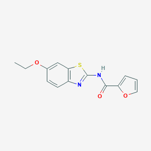 molecular formula C14H12N2O3S B337352 N-(6-ethoxy-1,3-benzothiazol-2-yl)-2-furamide 