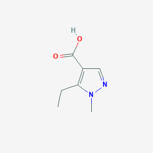 molecular formula C7H10N2O2 B3373578 5-ethyl-1-methyl-1H-pyrazole-4-carboxylic acid CAS No. 1007541-96-9