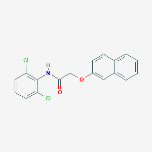 molecular formula C18H13Cl2NO2 B337358 N-(2,6-dichlorophenyl)-2-(2-naphthyloxy)acetamide 