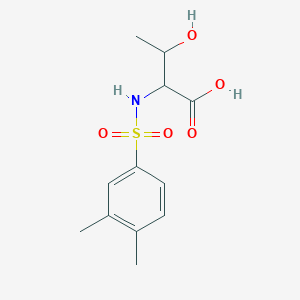 molecular formula C12H17NO5S B3373585 2-(3,4-Dimethylbenzenesulfonamido)-3-hydroxybutanoic acid CAS No. 1008068-91-4