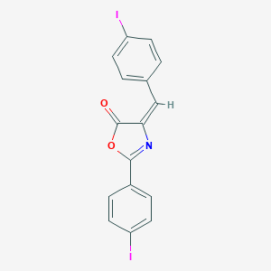 molecular formula C16H9I2NO2 B337359 4-(4-iodobenzylidene)-2-(4-iodophenyl)-1,3-oxazol-5(4H)-one 