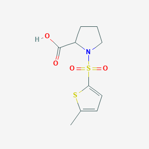 1-[(5-Methylthiophen-2-yl)sulfonyl]pyrrolidine-2-carboxylic acid