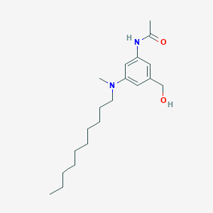 molecular formula C20H34N2O2 B033736 3-(N-乙酰氨基)-5-(N-癸基-N-甲基氨基)苄醇 CAS No. 103955-90-4