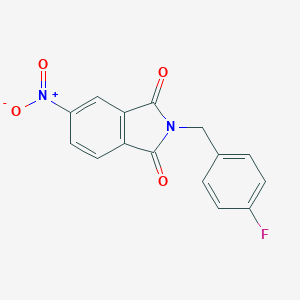 molecular formula C15H9FN2O4 B337360 2-(4-Fluorobenzyl)-5-nitroisoindoline-1,3-dione 