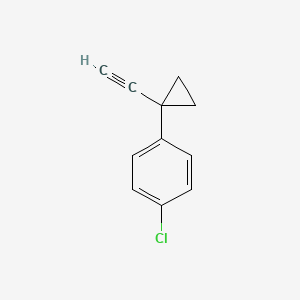 molecular formula C11H9Cl B3373604 1-Chloro-4-(1-ethynylcyclopropyl)benzene CAS No. 100845-92-9