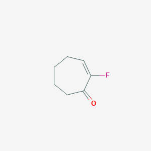 molecular formula C7H9FO B3373635 2-Cyclohepten-1-one, 2-fluoro- CAS No. 101128-35-2