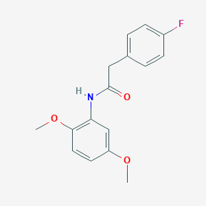 molecular formula C16H16FNO3 B337365 N-(2,5-dimethoxyphenyl)-2-(4-fluorophenyl)acetamide 