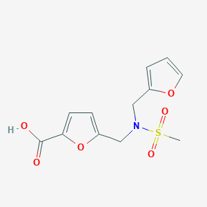 5-{[(2-Furylmethyl)(methylsulfonyl)amino]methyl}furan-2-carboxylic acid