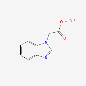 molecular formula C9H7KN2O2 B3373675 potassium 2-(1H-1,3-benzodiazol-1-yl)acetate CAS No. 1011405-01-8