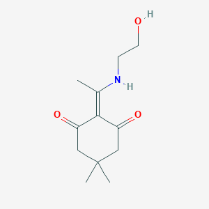 molecular formula C12H19NO3 B337369 2-[1-(2-hydroxyethylamino)ethylidene]-5,5-dimethylcyclohexane-1,3-dione 