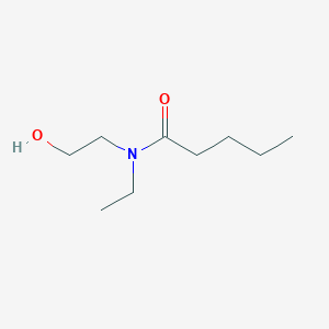 molecular formula C9H19NO2 B3373695 N-ethyl-N-(2-hydroxyethyl)pentanamide CAS No. 1011571-51-9