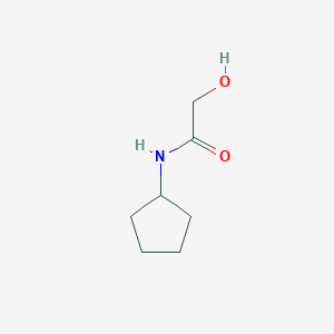 molecular formula C7H13NO2 B3373706 N-cyclopentyl-2-hydroxyacetamide CAS No. 1011598-39-2