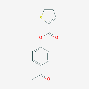 molecular formula C13H10O3S B337372 4-Acetylphenyl 2-thiophenecarboxylate 