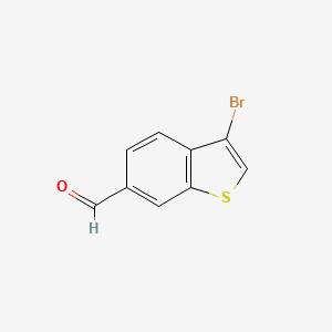 molecular formula C9H5BrOS B3373721 3-Bromo-1-benzothiophene-6-carbaldehyde CAS No. 10135-02-1