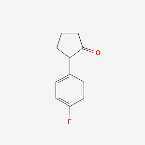 molecular formula C11H11FO B3373735 2-(4-Fluorophenyl)cyclopentan-1-one CAS No. 1014718-61-6