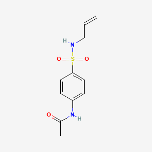 molecular formula C11H14N2O3S B3373754 N-{4-[(allylamino)sulfonyl]phenyl}acetamide CAS No. 101568-44-9