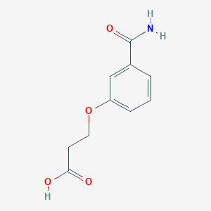 molecular formula C10H11NO4 B3373764 3-(3-Carbamoylphenoxy)propanoic acid CAS No. 1016493-85-8