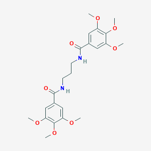 molecular formula C23H30N2O8 B337377 3,4,5-trimethoxy-N-{3-[(3,4,5-trimethoxybenzoyl)amino]propyl}benzamide 