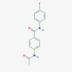 molecular formula C15H13FN2O2 B337380 4-(acetylamino)-N-(4-fluorophenyl)benzamide 