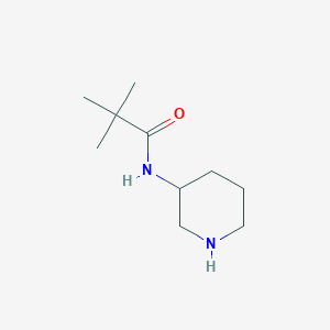 molecular formula C10H20N2O B3373826 2,2-dimethyl-N-(piperidin-3-yl)propanamide CAS No. 1016526-02-5
