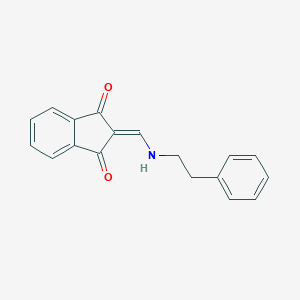 molecular formula C18H15NO2 B337383 2-[(2-phenylethylamino)methylidene]indene-1,3-dione 